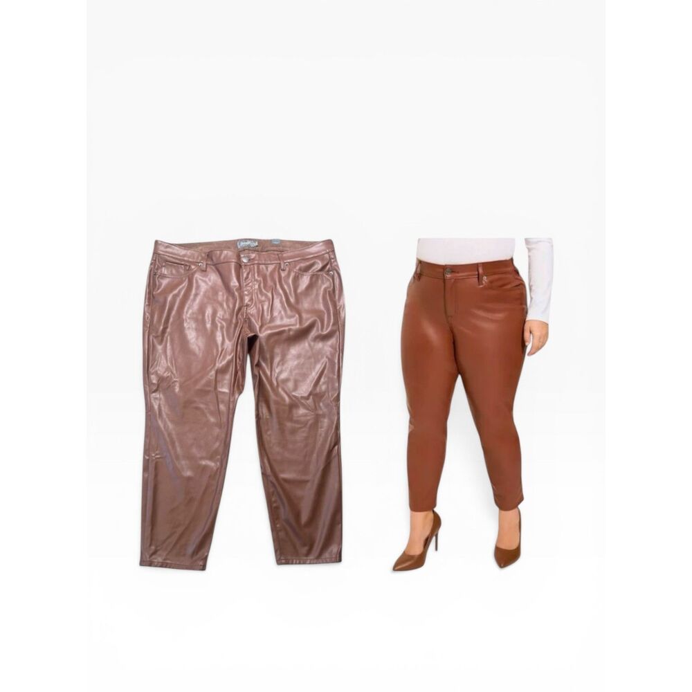 Torrid Cyberpunk Pants Women’s 24 Liquid Western High Rise Perfect Skinny Leg